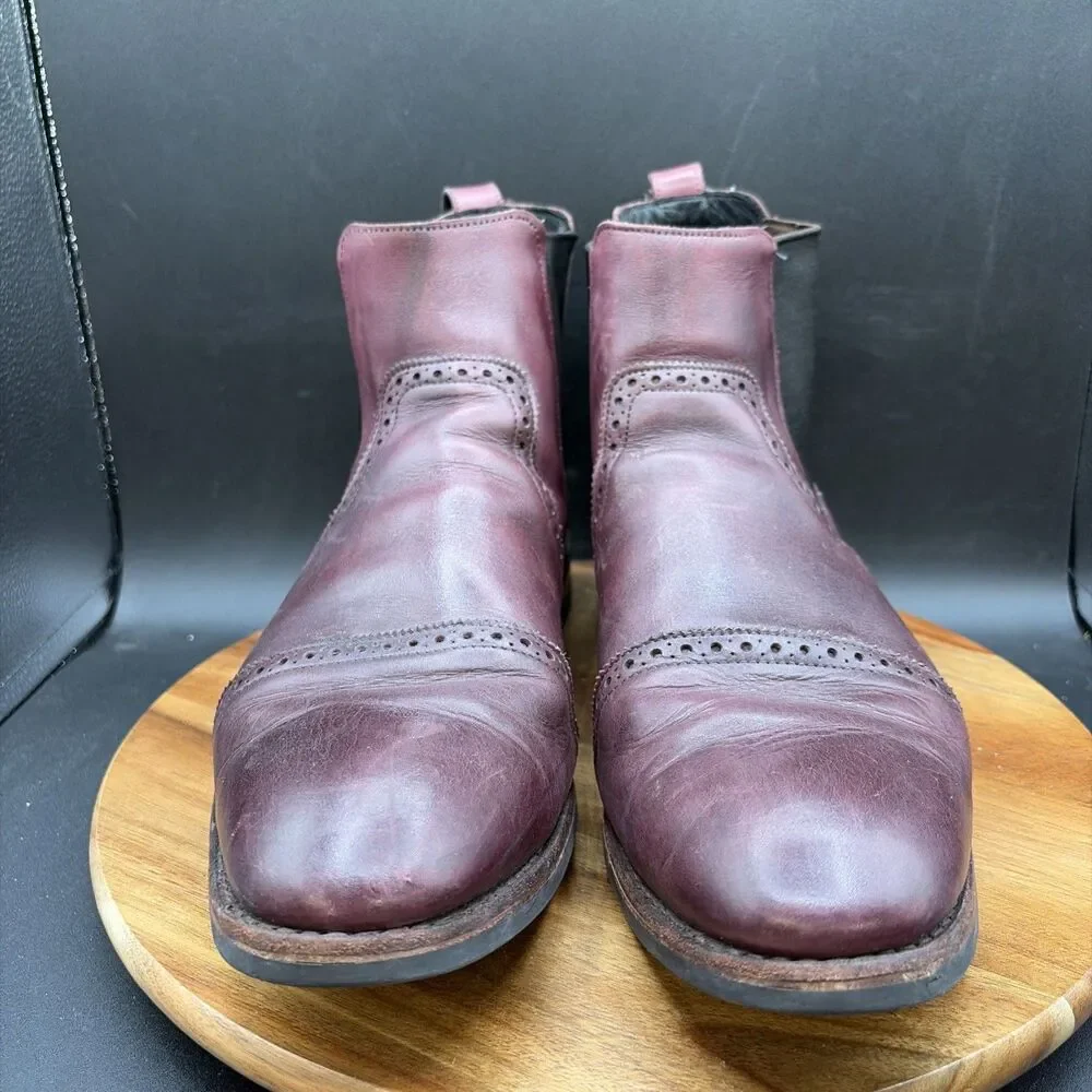 Allen Edmonds Lombard Mens Size 14 D Cap Toe Chelsea Slip On Boots Dainite 4310